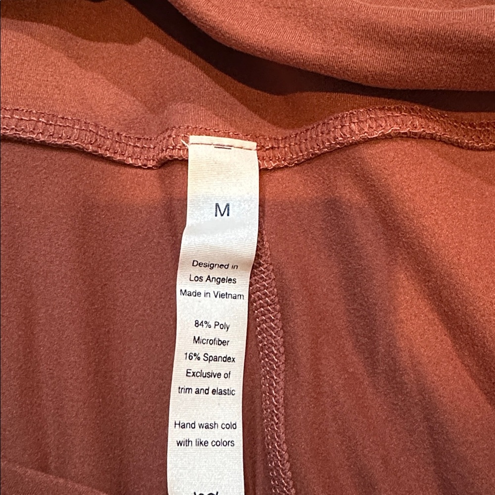 Rust Flared Yoga Pants - Picture 5 of 6